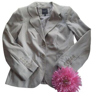 The Limited Tan Two Button Closure Blazer